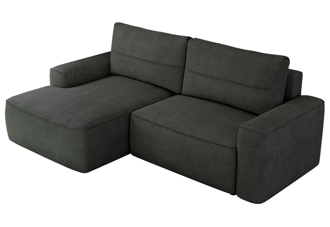 Narożnik BELLUNO L - strona lewa - ciemnoszary, struktura