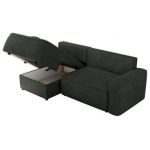 Narożnik BELLUNO L - strona lewa - ciemnoszary, struktura