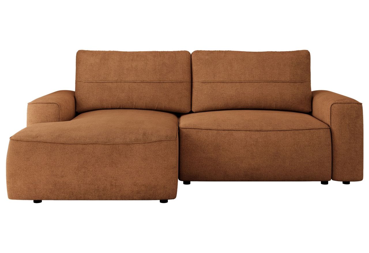 Narożnik BELLUNO L - strona lewa - pomarańczowy, struktura