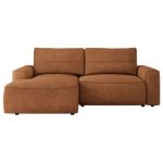 Narożnik BELLUNO L - strona lewa - pomarańczowy, struktura