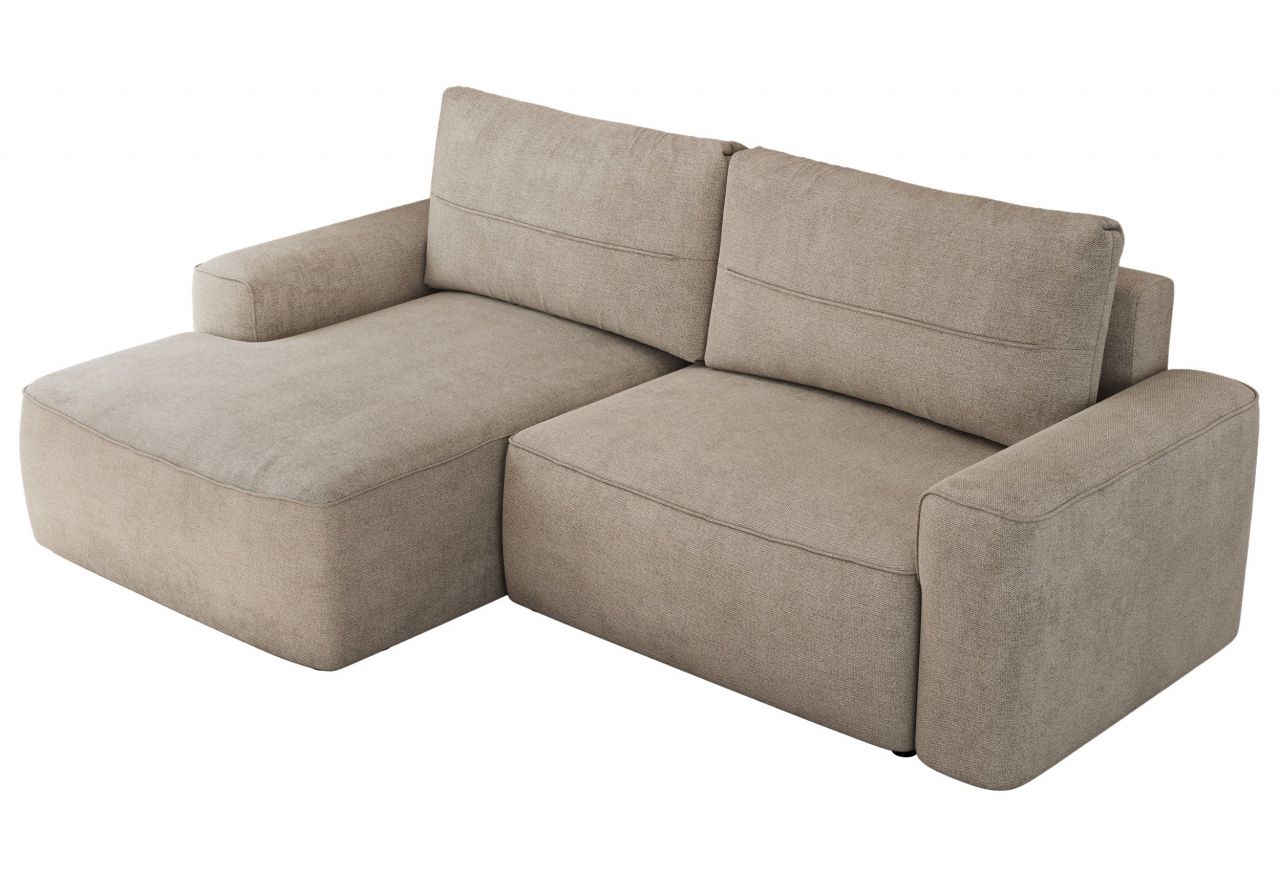 Narożnik BELLUNO L - strona lewa - beżowy, struktura