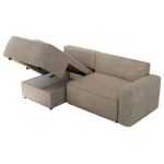 Narożnik BELLUNO L - strona lewa - beżowy, struktura