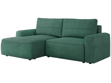 Narożnik BELLUNO L - strona lewa - zielony, struktura