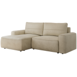 Narożnik BELLUNO L - strona lewa - beżowy, welwet