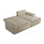 Narożnik BELLUNO L - strona lewa - beżowy, welwet