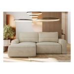 Narożnik BELLUNO L - strona lewa - beżowy, welwet