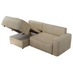 Narożnik BELLUNO L - strona lewa - beżowy, welwet