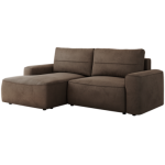 Narożnik BELLUNO L - strona lewa - brązowy, welwet