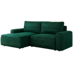 Narożnik BELLUNO L - strona lewa - ciemnozielony, welwet