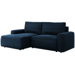 Narożnik BELLUNO L - strona lewa - ciemnoniebieski, welwet