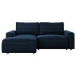 Narożnik BELLUNO L - strona lewa - ciemnoniebieski, welwet