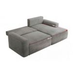 Narożnik BELLUNO L - strona lewa - jasnoszary, welwet