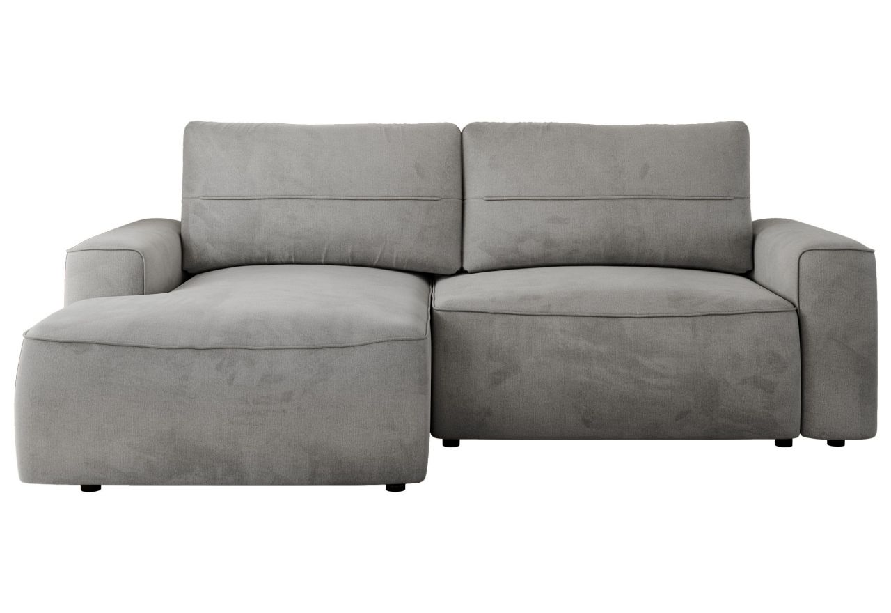 Narożnik BELLUNO L - strona lewa - jasnoszary, welwet