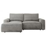 Narożnik BELLUNO L - strona lewa - jasnoszary, welwet