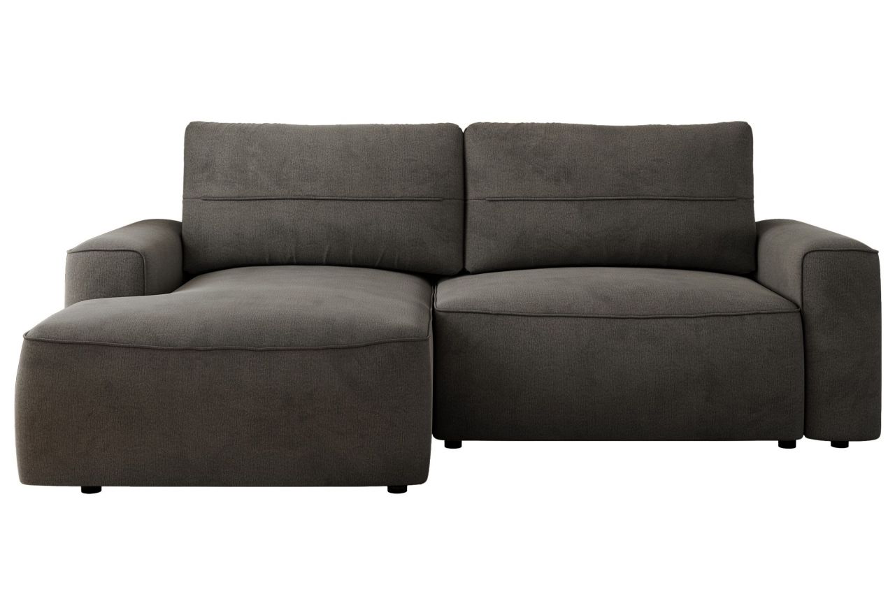 Narożnik BELLUNO L - strona lewa - ciemnoszary, welwet