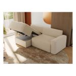 Narożnik BELLUNO L - strona lewa - beżowy, boucle