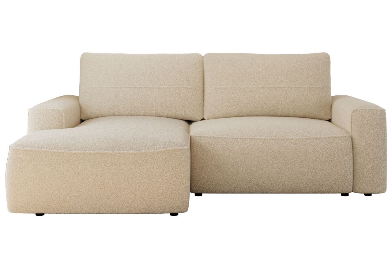 Narożnik BELLUNO L - strona lewa - beżowy, boucle