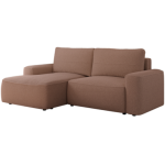 Narożnik BELLUNO L - strona lewa - różowy, boucle