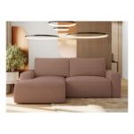 Narożnik BELLUNO L - strona lewa - różowy, boucle