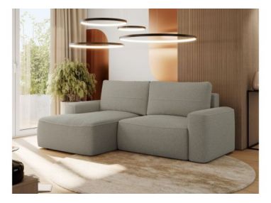 Narożnik BELLUNO L - strona lewa - szary, boucle