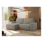 Narożnik BELLUNO L - strona lewa - szary, boucle