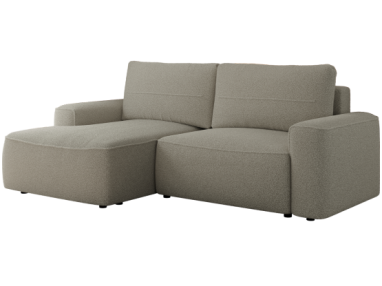 Narożnik BELLUNO L - strona lewa - szary, boucle