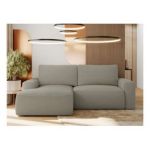 Narożnik BELLUNO L - strona lewa - szary, boucle