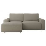 Narożnik BELLUNO L - strona lewa - szary, boucle