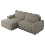 Narożnik BELLUNO L - strona lewa - szary, boucle