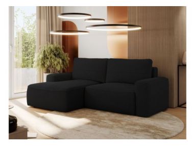 Narożnik BELLUNO L - strona lewa - czarny, boucle