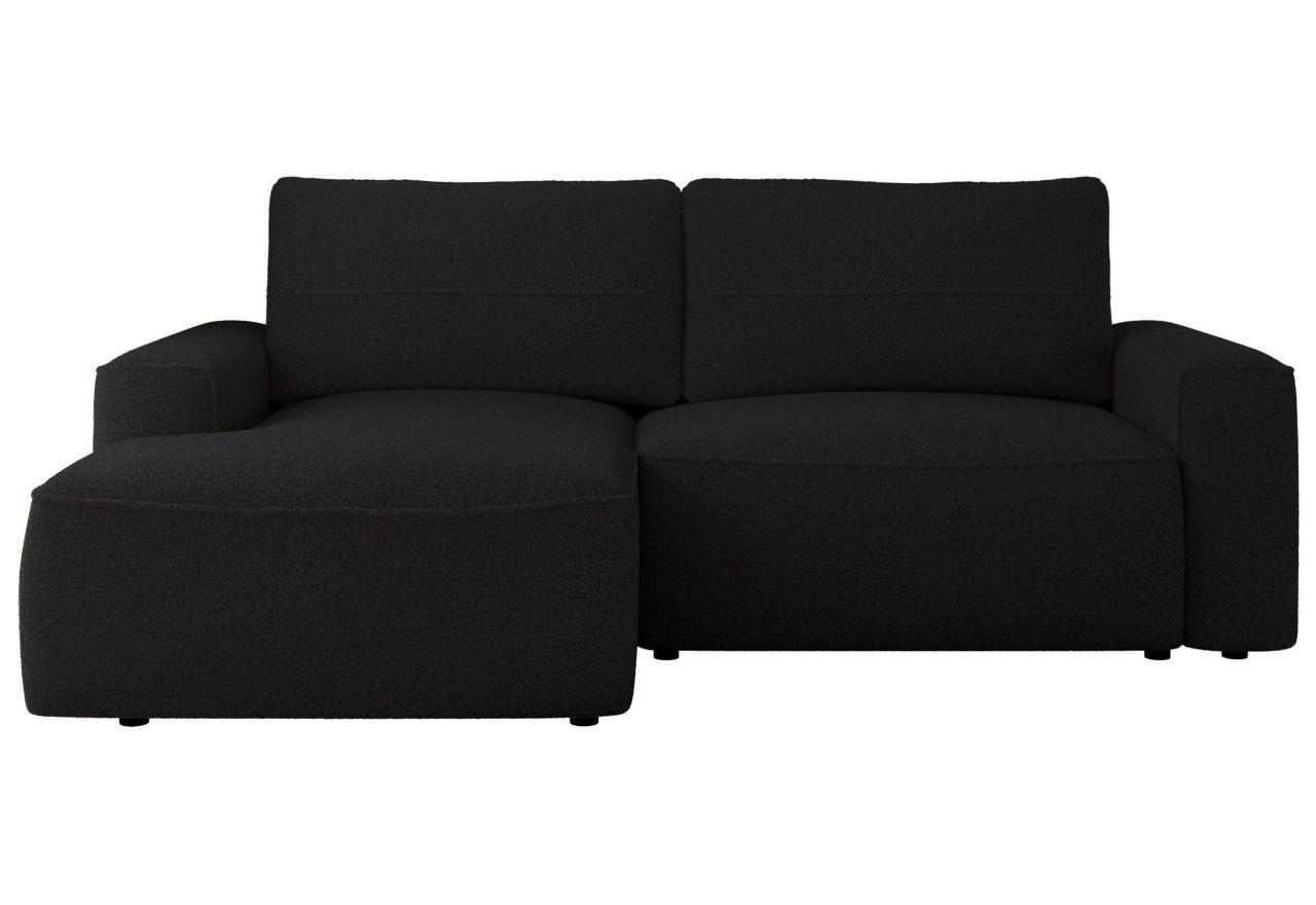 Narożnik BELLUNO L - strona lewa - czarny, boucle