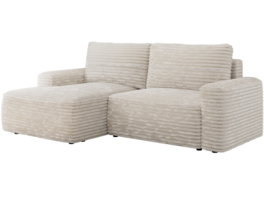 Narożnik BELLUNO L - strona lewa - beżowy, sztruks