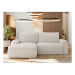 Narożnik BELLUNO L - strona lewa - beżowy, sztruks