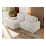 Narożnik BELLUNO L - strona lewa - beżowy, sztruks