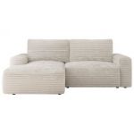 Narożnik BELLUNO L - strona lewa - beżowy, sztruks