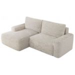 Narożnik BELLUNO L - strona lewa - beżowy, sztruks