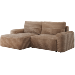 Narożnik BELLUNO L - strona lewa - brązowy, sztruks