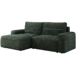 Narożnik BELLUNO L - strona lewa - ciemnozielony, sztruks