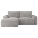 Narożnik BELLUNO L - strona lewa - jasnoszary, sztruks