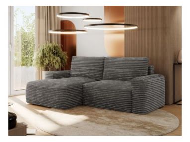 Narożnik BELLUNO L - strona lewa - szary, sztruks