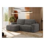 Narożnik BELLUNO L - strona lewa - szary, sztruks