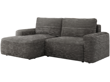 Narożnik BELLUNO L - strona lewa - szary, sztruks