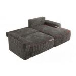 Narożnik BELLUNO L - strona lewa - szary, sztruks