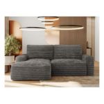 Narożnik BELLUNO L - strona lewa - szary, sztruks