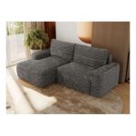 Narożnik BELLUNO L - strona lewa - szary, sztruks