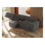 Narożnik BELLUNO L - strona lewa - szary, sztruks