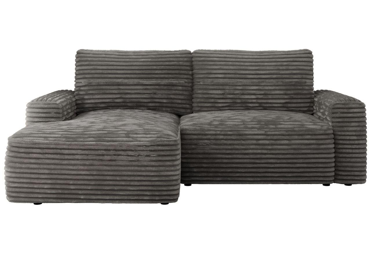 Narożnik BELLUNO L - strona lewa - szary, sztruks