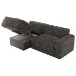 Narożnik BELLUNO L - strona lewa - szary, sztruks