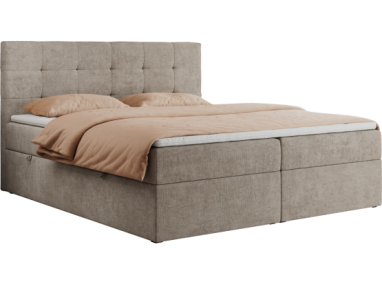 Łóżko kontynentalne CENTOS 120x200 - Matana 17 - beżowy - OUTLETU