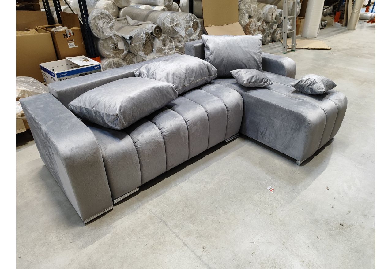 Narożnik KIRASSO L - Monolith 84 - jasny szary - OUTLETU